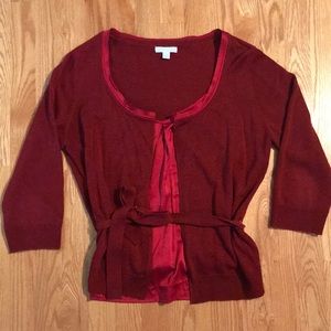 One piece blouse cardigan combo